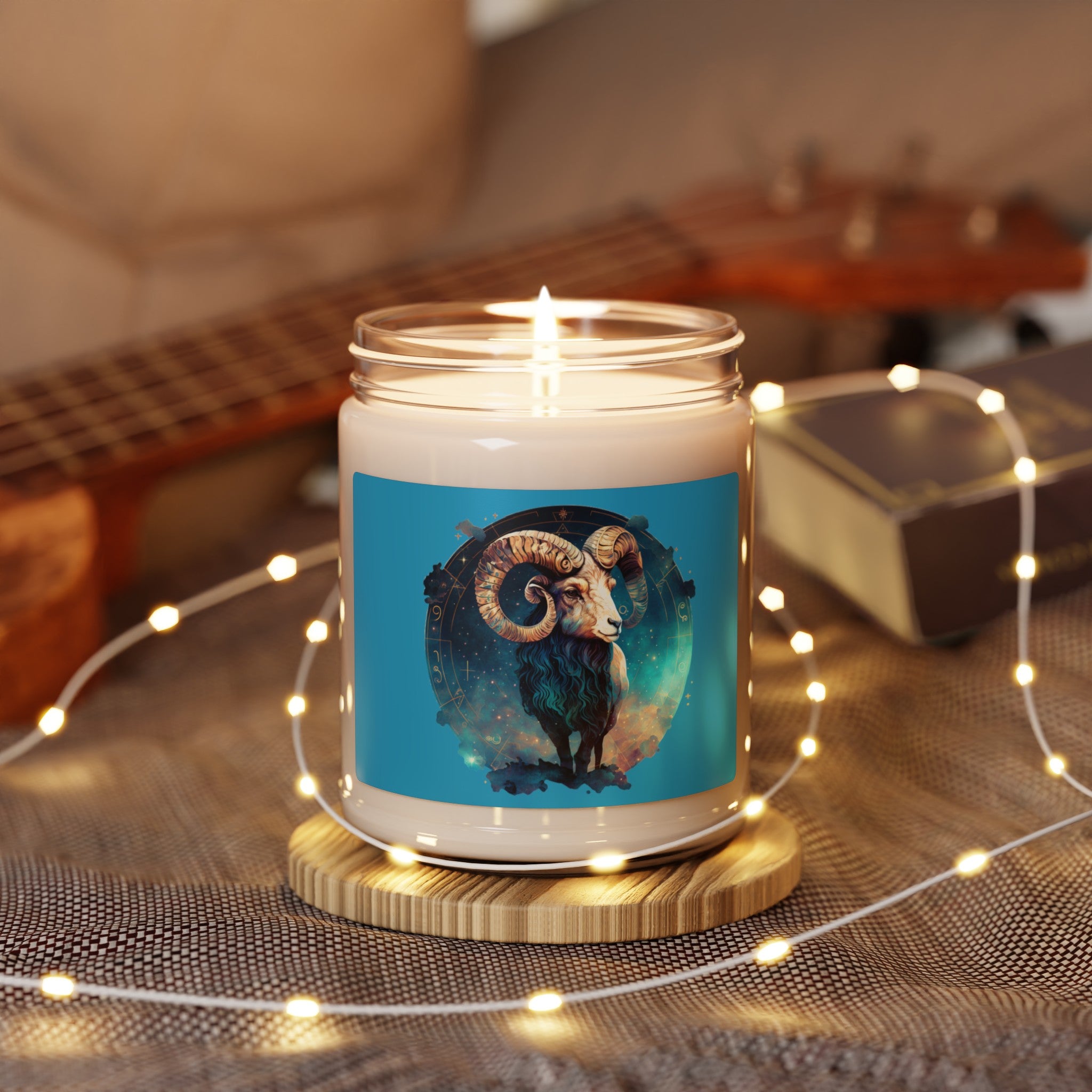 Aries Star Sign Soy Candle Zodiac Customized Candle Gift For Birthday